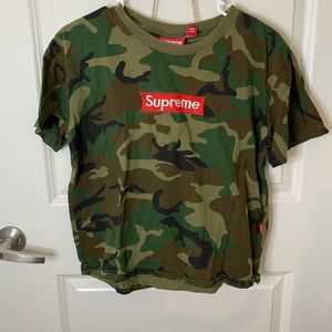 Supreme camo tshirt